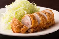Sugita_[Pork Fillet Cutlet] with the savory taste of red meat sealed in a batter.