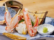 Kani Ryori Kanetsuna_Zuwai Sahimi - Savor the natural sweetness and flavor of crab.