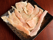 
  Yakiniku Sawagi Nishiki Branch_
  Our cutthroat dish of [Tripe meat] has sweetness in the fat,
  tender texture and freshness  