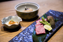 Washoku - shoujyou - Aoyama_[Chiso (feast)] Fully enjoy Niigata Japanese beef sirloin with its savory red meat. 
