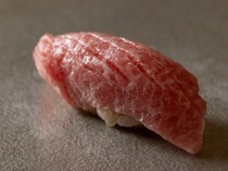 Sushi Gotoku_Medium Fatty Tuna - Bluefin tuna selected for its aroma and texture from nearby waters.