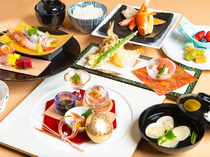 Japanese Cuisine Matsumae_[Kaiseki Ryori (banquet cuisine)] with various kinds of seasonal ingredients, mainly from Hakodate.