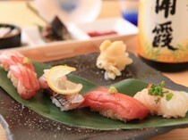 Sushikappou Ku-kai_Otoro and Chutoro (fatty tuna and medium-fatty tuna) - Carefully selected tuna with a delicious taste of high-quality fat.