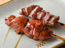 Toriyoshi Naka-Meguro_[Chigimo (chicken liver)] With a rich savory flavor.