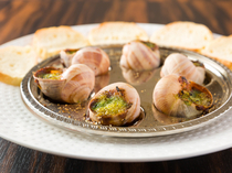 Ajikobo Iwasa_[Escargot] Enjoy its rich savory taste without smell. Elaborated by their chef, with his French cuisine techniques. 