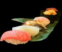 Shunsengyo to Sumibiyaki Yukari_Assorted 6 Pieces of Sushi
