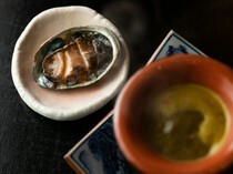 Tempura Miyashiro_Abalone Shabu-Shabu - enjoy shabu-shabu with abalone liver and Kyoto-style miso sauce