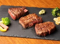Steak AOHIGE_Hiroshima Beef Steak - You can also enjoy taste comparison.