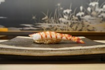 Ryuduki SUSHI_Japanese Tiger Prawn - Choose raw or boiled to your liking.