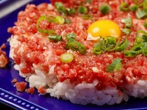 WASHOKU Seafood Ocean_Minced Tokachi Wagyu Beef Bowl - the colorful appearance is beautiful 