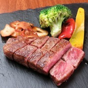 AOHIGE Main Branch_Hiroshima Beef Steak - A4 grade has a perfect balance of fat and lean meat.