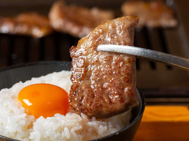 Yakiniku Horumon On The Rice_Cuisine