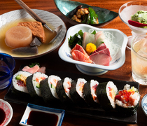 Osakana to Oden to Osushi 1122 Fukudaya_B Course - Offering a wide variety of specialty dishes at a reasonable price.