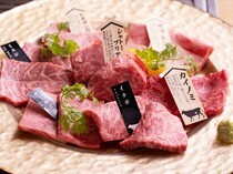 Hakusho USHIBIYORI_USHIBIYORI Recommended 7 Kinds of Aged Wagyu Beef - If you are not sure about menu choices, this is the one! Enjoy the difference in taste of each piece.