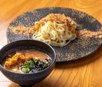 Hakata ITTAIICHI Main Branch_Gyokotsu Mentaiko Tsukemen - The concentrated fish bone soup is enriched with the popping texture of mentaiko.