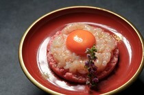 Yakiniku House Daishogun Kanazawa Branch_Ishikawa Sweet Shrimp Yukhoe - Combining carefully selected ingredients.