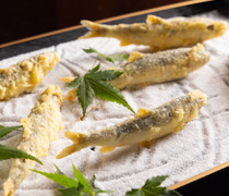 Kanzenkoshitsu × Shun no syokuzai Nanchi Tempura Teppan NANIWA_Naniwa Course - Savor plenty of professionally selected premium ingredients.