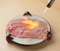 Sushi Miyavi_Seared Japanese black beef <WAGYU> - It has a great impact both in looks and taste!