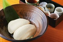 Manmamia Sapporo_Specialty: Freshly Made Tofu, served with seven condiment - Enjoy rich soybean flavor.