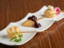 SH’UN Wine & Dine_Chef's Recommended Cheese Skewers- You can enjoy the perfect combination of seasonal ingredients and wine.
