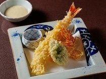 Japanese Restaurant Hana-Goyomi_Wild Caught Shrimp Tempura - Enjoy with special salt and miso.