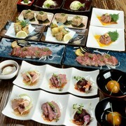 Kyonomachi Umeda Branch_Shikisai Meat Kaiseki Course - All-you-can-drink for 90 minutes included