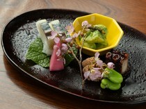 Kyoufu Ippin Ryouri Kiyomizu_Seasonal Appetizer - The exquisite combination is the charm of deliciousness.