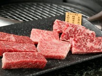 Amiyakitei Higashi-betsuin Branch_Assortment of 3 Kinds of Domestic Beef - More budget-friendly than ordering individual items.