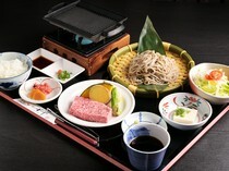 Aji no YOHEI_Hida Beef Hida Soba Set Meal - 	Taste the fascinating food culture of Hida Takayama all at once.