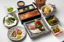 Ginza Tamai_Ume Course - 7-course seasonal menu, including a small-sized conger eel rice box.