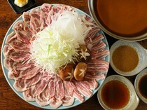 Wafuu-dokoro Usagi_Mochi-pork Shabu-Shabu with grated radish - Served in a special style.