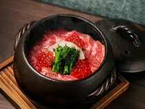 Niku Kappou - Niku Kabuku_Claypot Rice - using special Wagyu beef and seasonal ingredients.
