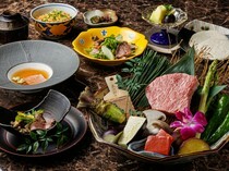 Miyazaki Ozaki Beef Washoku Teppanyaki Gin Umeda Hilton Plaza West_Course Cuisine - Packed with items that use generous amounts of luxurious ingredients.