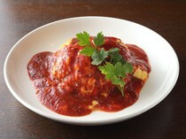 Eau-De-Vie_Chicken Rice and Truffle Tomato Sauce - Omelet rice of your choice.