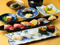 Sakana Ryori Shibuya Yoshinari Honten Marunouchi Branch_Premium Nigiri 10 Pieces Course - The finest ingredients and seasonal delicacies are offered.