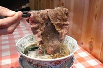 BEEF KITCHEN STAND APA Hotel Kabukicho Tower Branch_Wagyu Beef Sukiyaki Ramen - It luxuriously uses Japanese black beef and is finished with soup based on soy sauce.