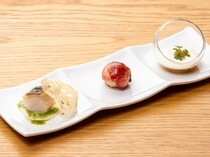 Tempura Suehiro_Assorted Appetizers - Savor the flavors of each season: spring, summer, fall, and winter.