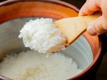Washoku Takagi_White Rice - Earthen pot rice cooked at each table is the best ending of the course.