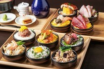 Niku to Sakana to Kaki OYSTER Bar & Bistro ~UOHIDE~ Shibuya Sakuragaoka Branch_Special Ochoko-Don Lunch Set (10 varieties)