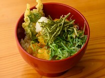 Oden Wajimafugu Nodoguro AMIYA_Blowfish
Tendon - Savor the bounty of Noto's sea to the fullest.