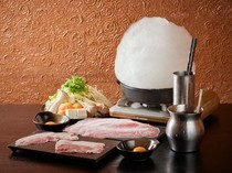 Yamakasafai Minowa_Cotton Candy Sukiyaki Course - eat and compare Motobu beef and Okinawa Agu pork
