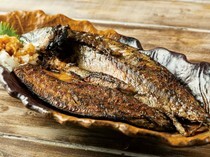 Robatayaki Isshin Namba branch_Charcoal grilled whole mackerel
