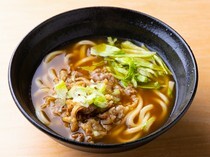 Asakusa Shokudo Motomatsu_Beef Udon - It's filled with the flavor of meat & dashi broth.