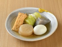 Robata to Oden Kyosuke Shinbashi Branch_Assorted Oden - Savor the soft and mild taste of Kansai broth.