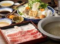 Nishijin Hatsuki Kuten Hakata Branch _Kinun Pork and Kuroge Wagyu Shabu Set - Offers various flavors.