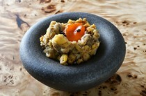 pentolaC_Gengo Beef and Iburigakko, Pickled Egg Yolk Potato Salad - A special dish that symbolizes Japanese culture.