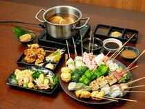 Ganso Kushi-shabu Matsutake Shinsaibashi Branch_Kushi-shabu Course - Enjoy the charm of the restaurant.