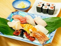 Sushi Mahoroba_Nami Nigiri Sushi Course (Standard) - Casually enjoy popular toppings and seasonal flavors.