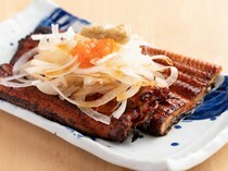 Unagi no Naruse Fukuoka Fukutsu Branch_Una Pon - Combination of eel and ponzu. The crunchy texture of the onion is also pleasant.