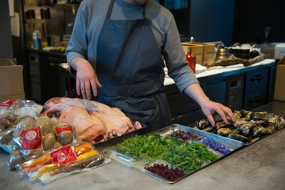 Ingredients that arrived to the restaurant on that day.